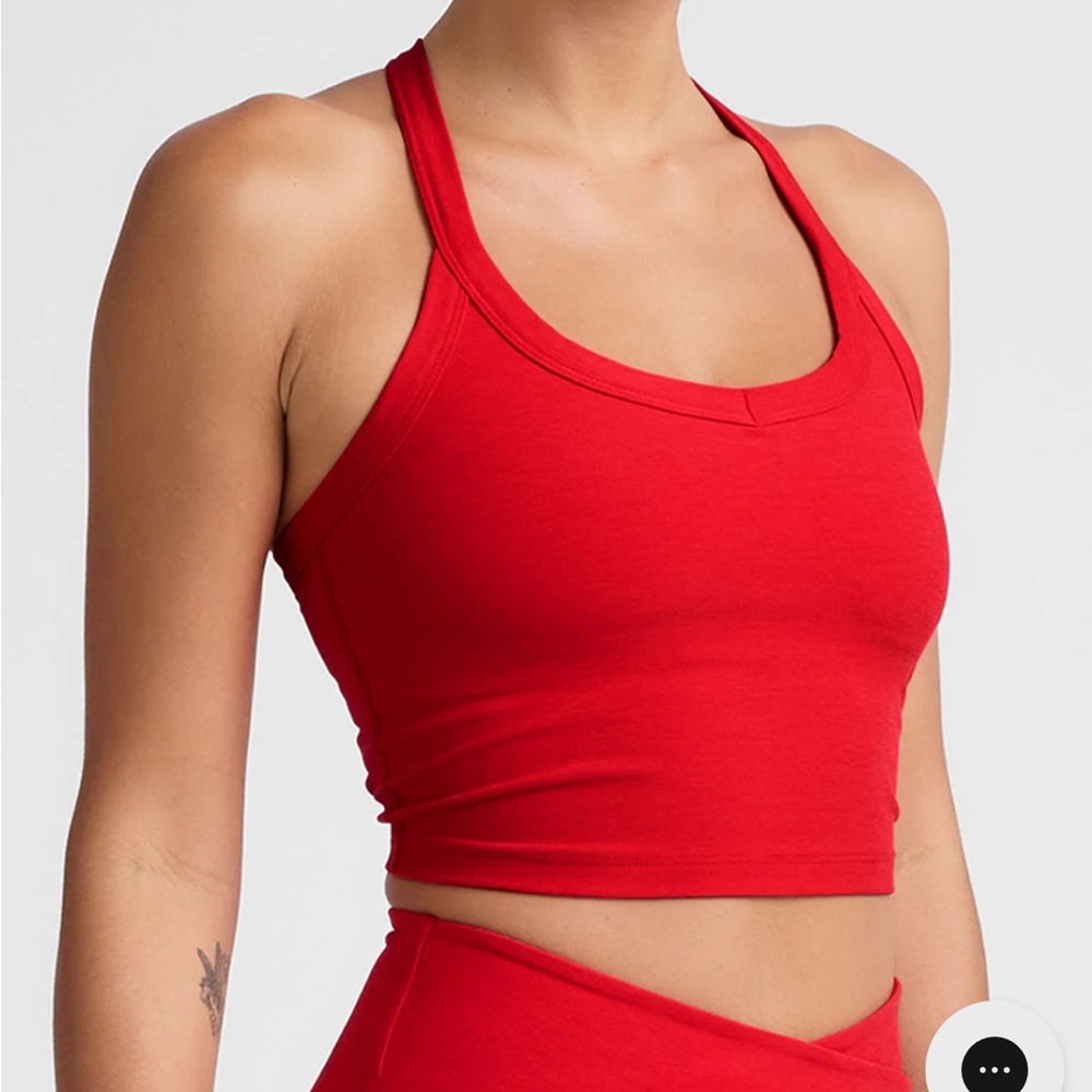 Beyond Yoga High Waisted Red Spacedye Set